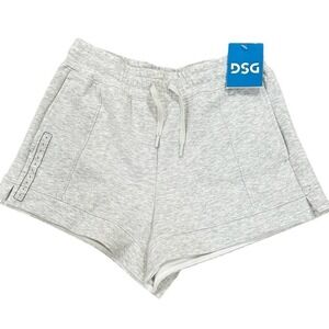 DSG Sport Fleece Mid-Rise Shorts Girls Large (14) Gray NWT